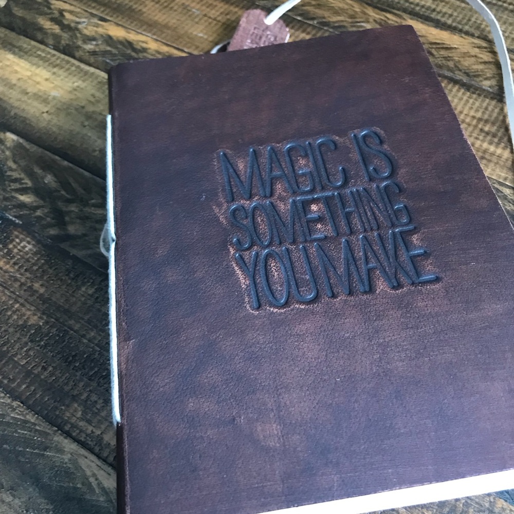 🆕 Genuine Leather Notebook: Magic is something... - Picture 5 of 6